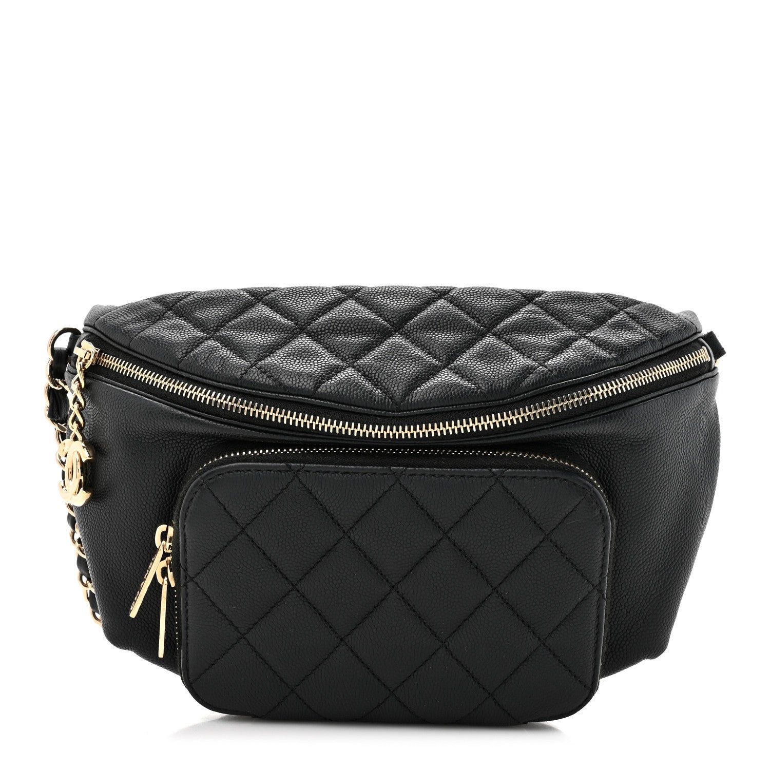 Chanel Caviar Quilted Business Affinity Waist Belt Bag Black 1 of 11