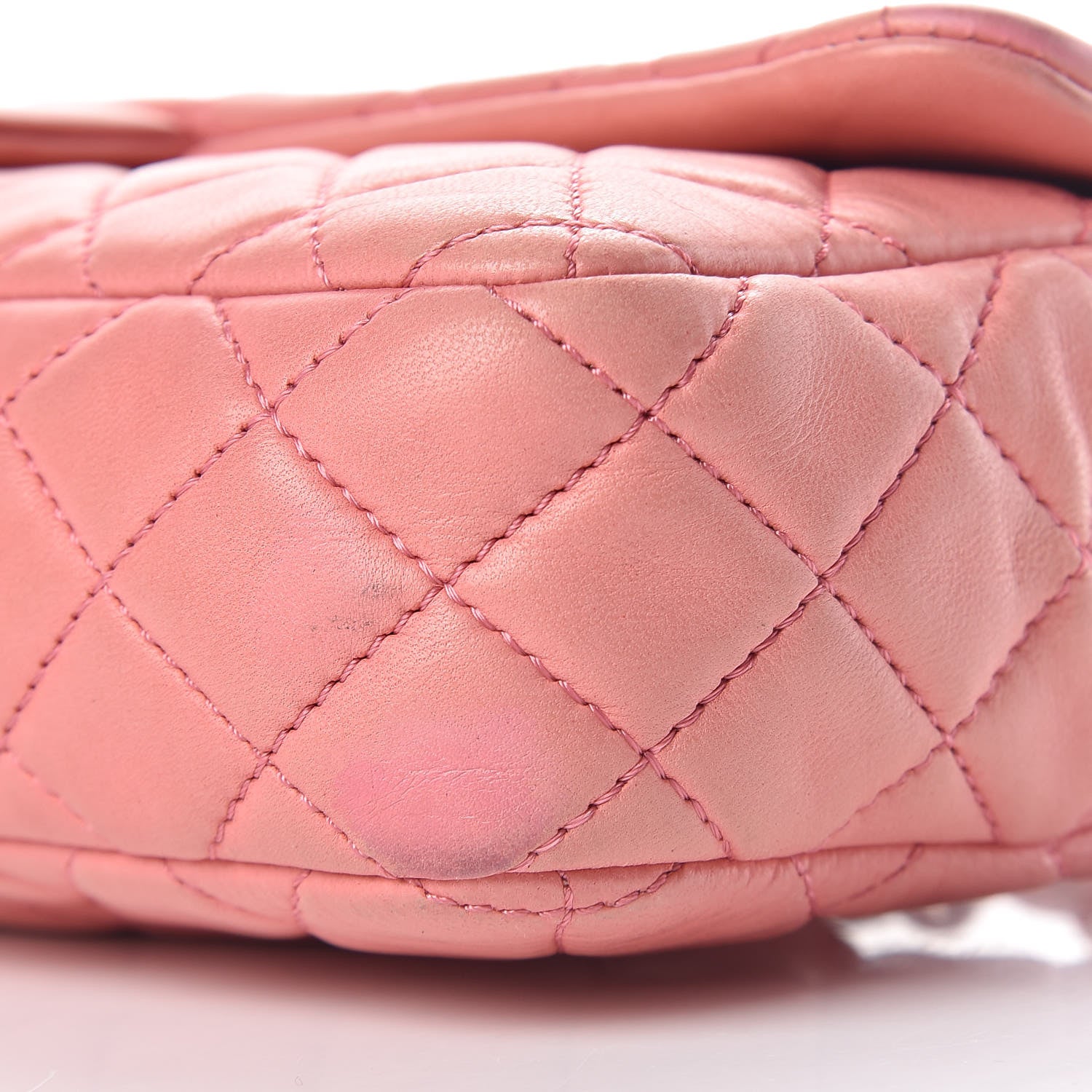 Chanel Lambskin East West Valentine Charms Flap Pink 11 of 25