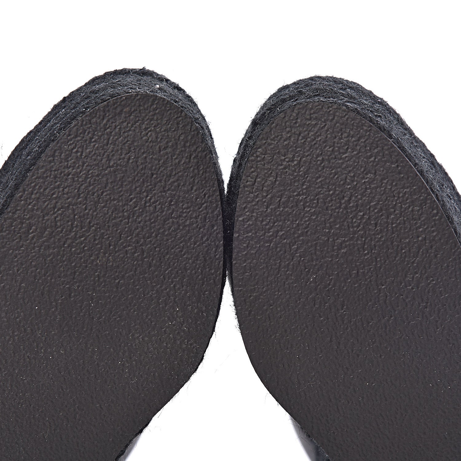 Saint Laurent Calfskin Tribute 95 Platform Espadrille Wedge Sandals 38.5 Black 6 of 9