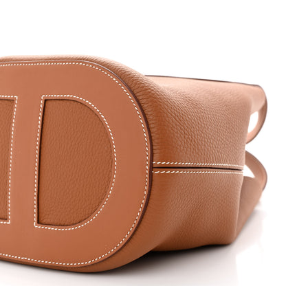 Hermes Taurillon Clemence Swift In-The-Loop 18 Bag Gold 10 of 11