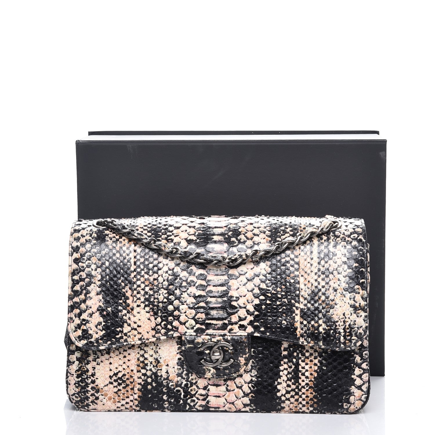 Chanel Python Jumbo Double Flap 10 of 10