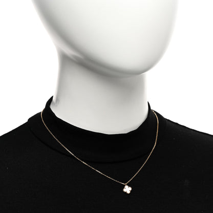 Van Cleef & Arpels 18K Yellow Gold Mother of Pearl Sweet Alhambra Pendant Necklace 2 of 5
