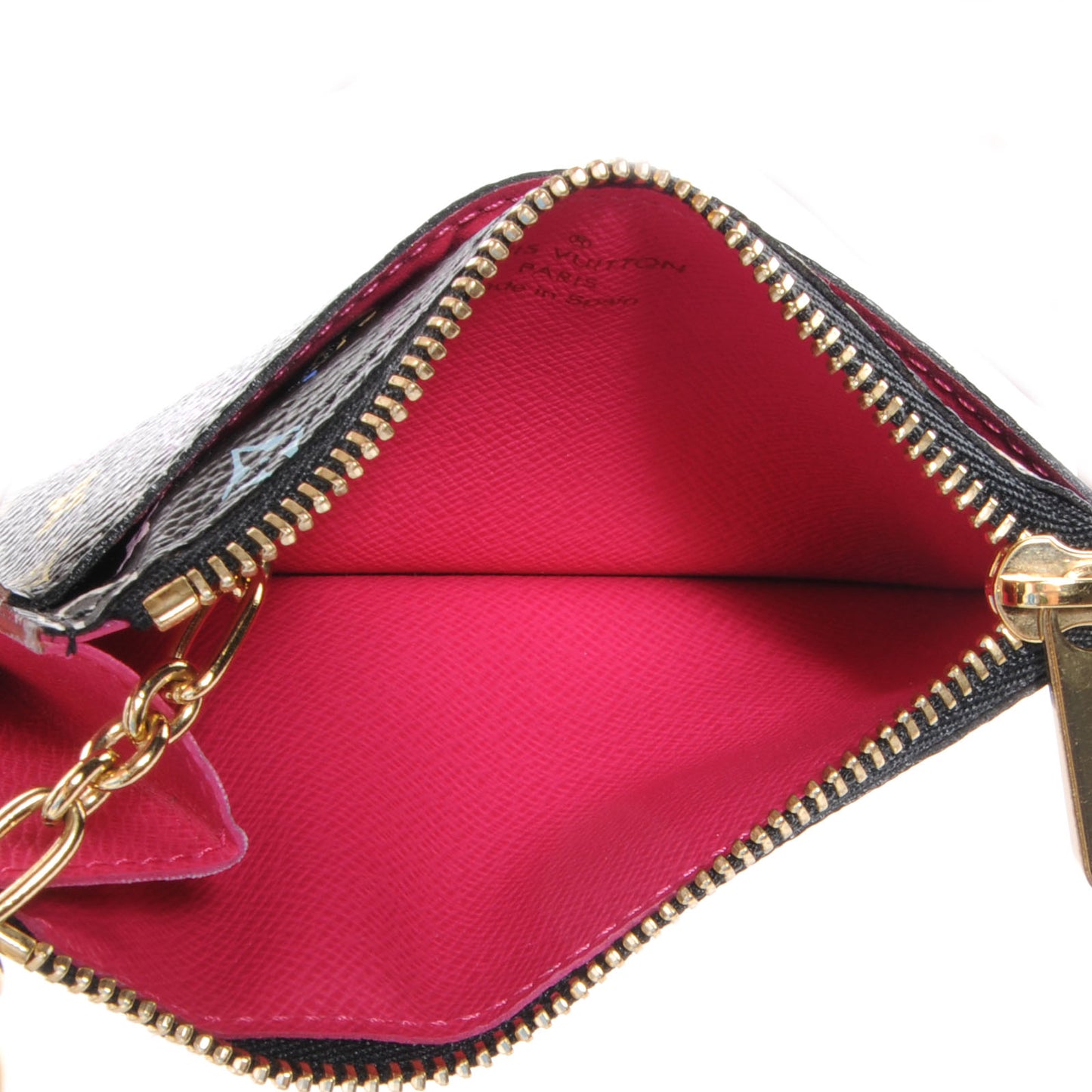 Monogram Multicolor Key Pouch Black Grenade