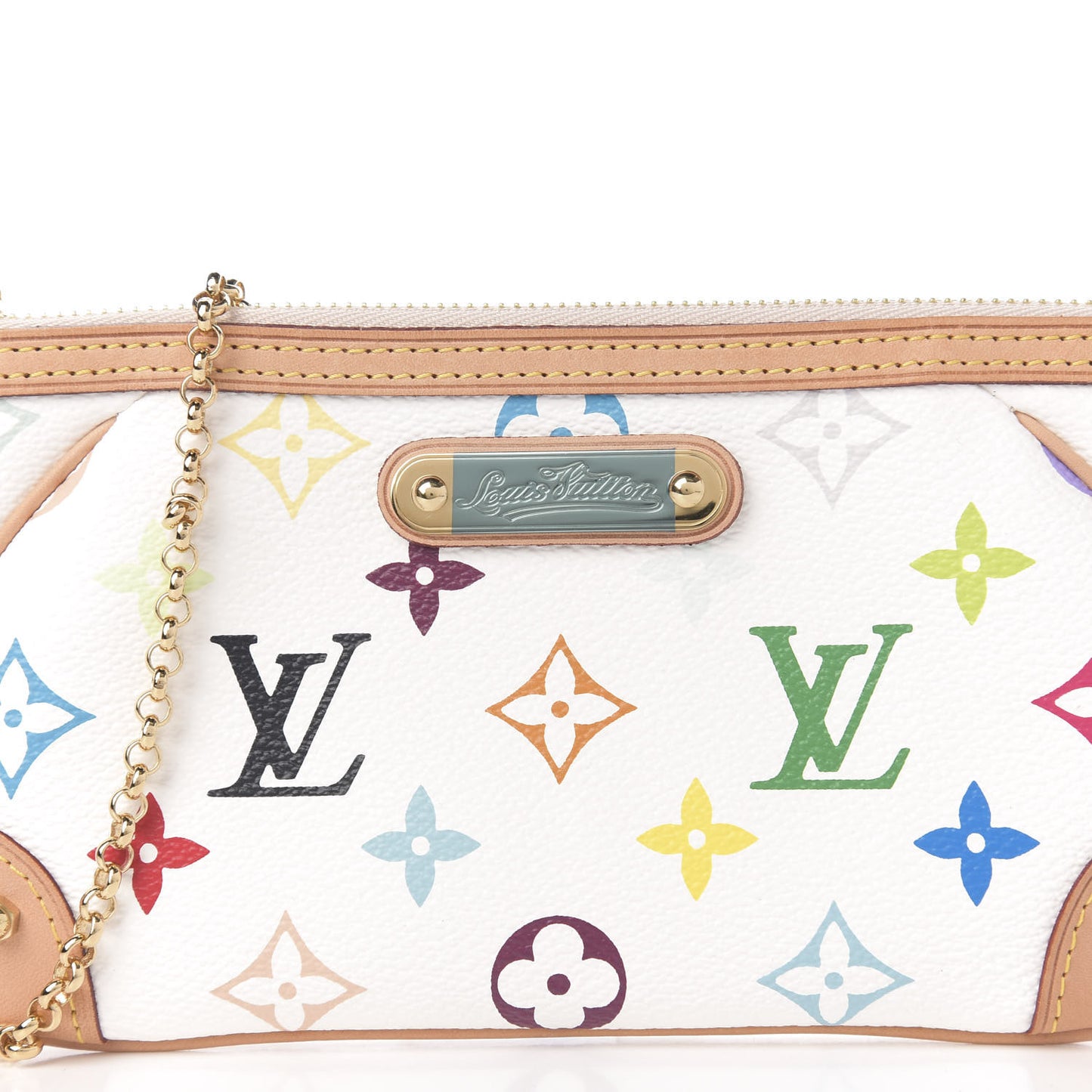 Monogram Multicolor Pochette Milla MM White