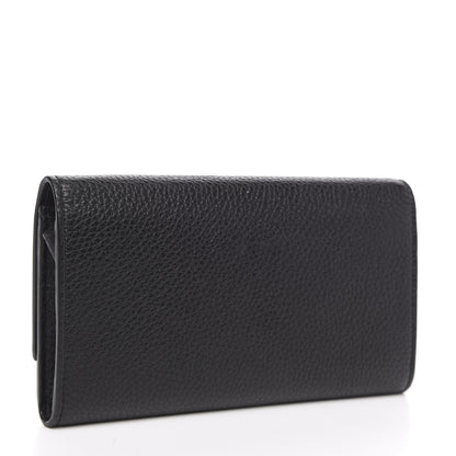 Gucci Calfskin Animalier Continental Wallet Black 3 of 10