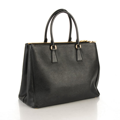 Prada Saffiano Large Galleria Double Zip Tote Black 3 of 8