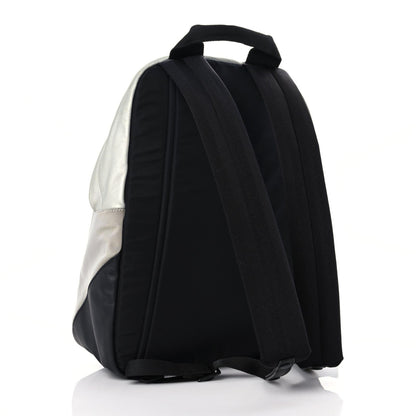 Lanvin Technical Canvas Nappa Nylon Backpack Grey Black 3 of 8