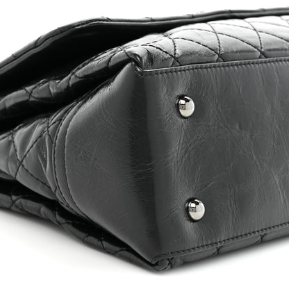 Chanel Glazed Calfskin Quilted Large Lady Pearly Flap Black 10 of 14