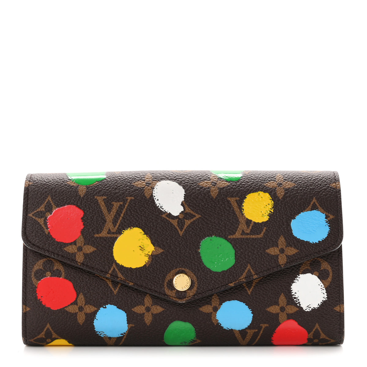 Louis Vuitton X YK Monogram Sarah Wallet 1 of 7