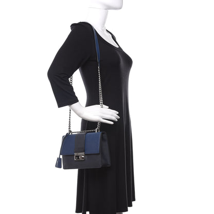 Prada Saffiano Pattina Crossbody Bag Bluette Baltico 2 of 9