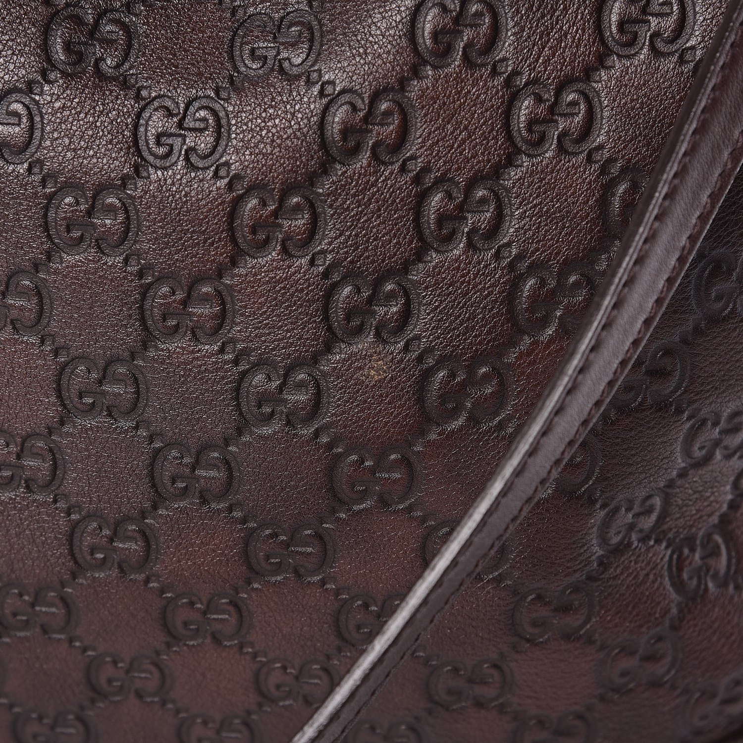 Gucci Guccissima Large Bree Foldover Tote Chocolate 15 of 17