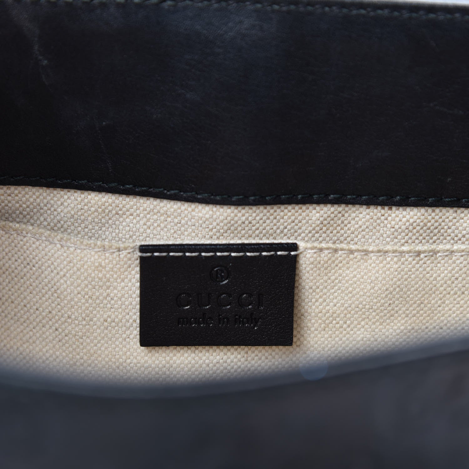 Gucci Guccissima Small Emily Shoulder Bag Black 12 of 14