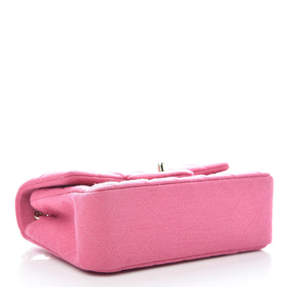 Chanel Jersey Quilted Mini Rectangular Flap Pink 4 of 10