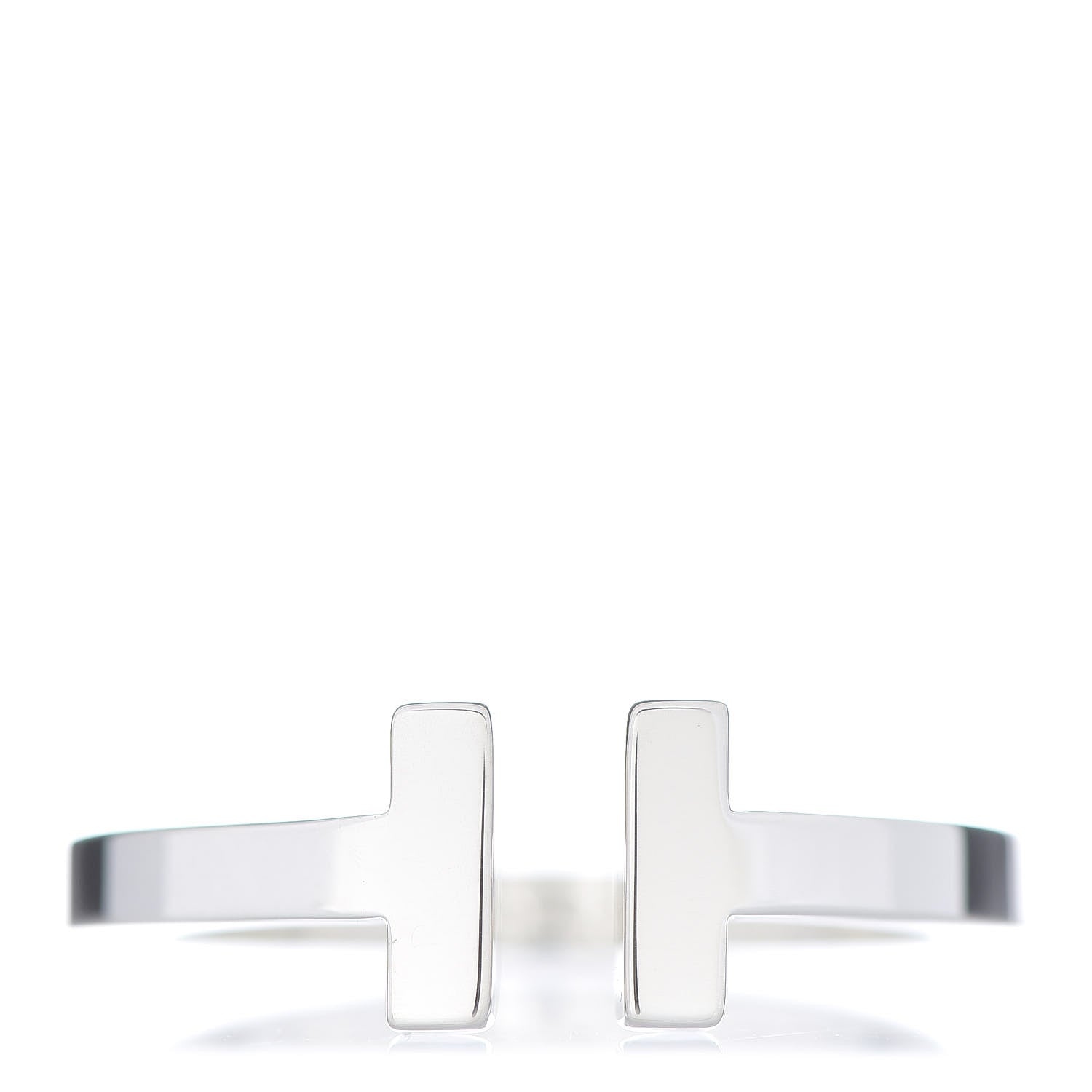 Tiffany Sterling Silver T Square Ring 60 9 1 of 5