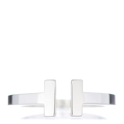 Tiffany Sterling Silver T Square Ring 60 9 1 of 5