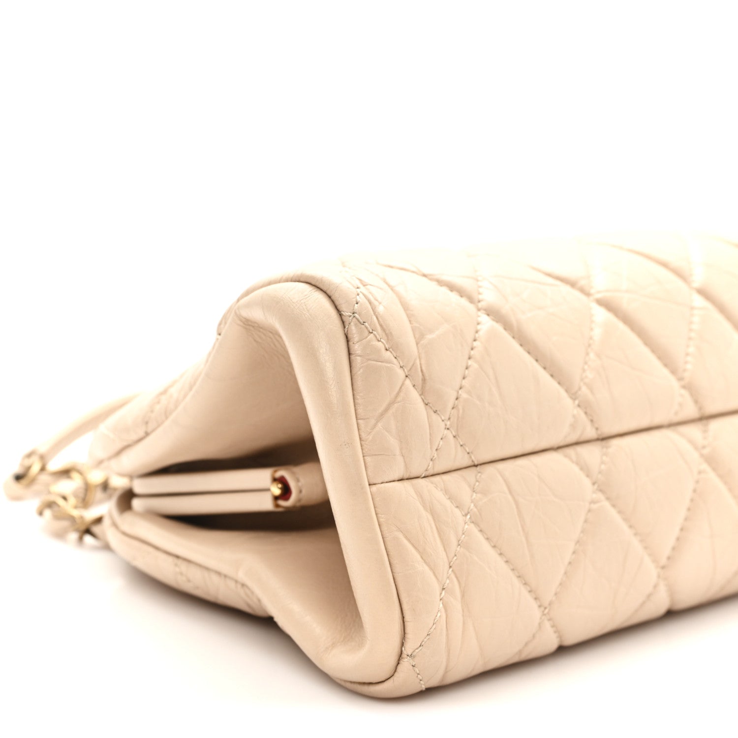 Chanel Aged Calfskin Quilted Medium Just Mademoiselle Bowling Bag