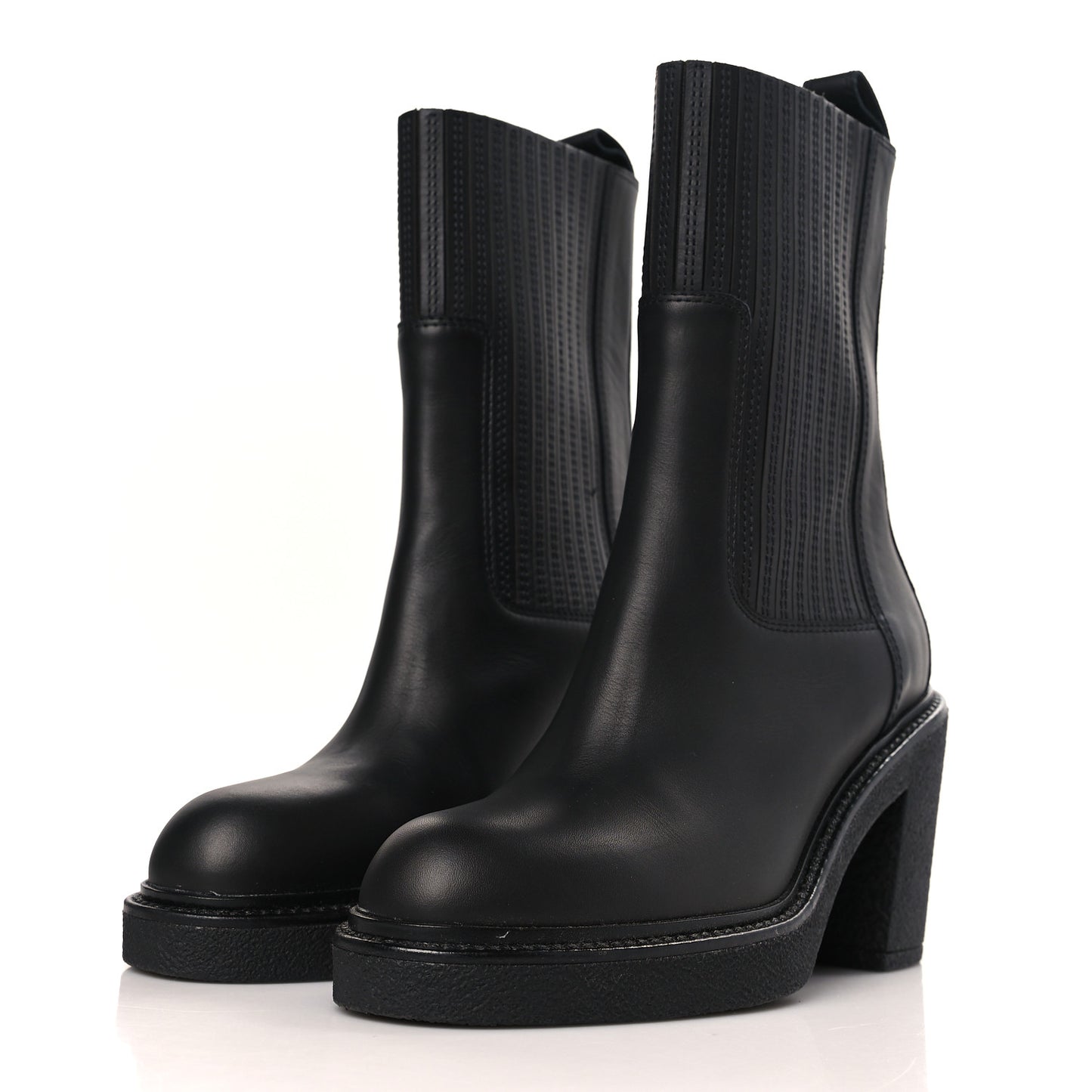 Calfskin Donia 70 Ankle Boots 36 Black