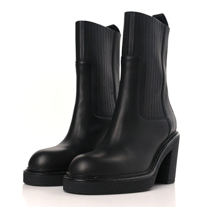 Hermes Calfskin Donia 70 Ankle Boots 36 Black 3 of 8
