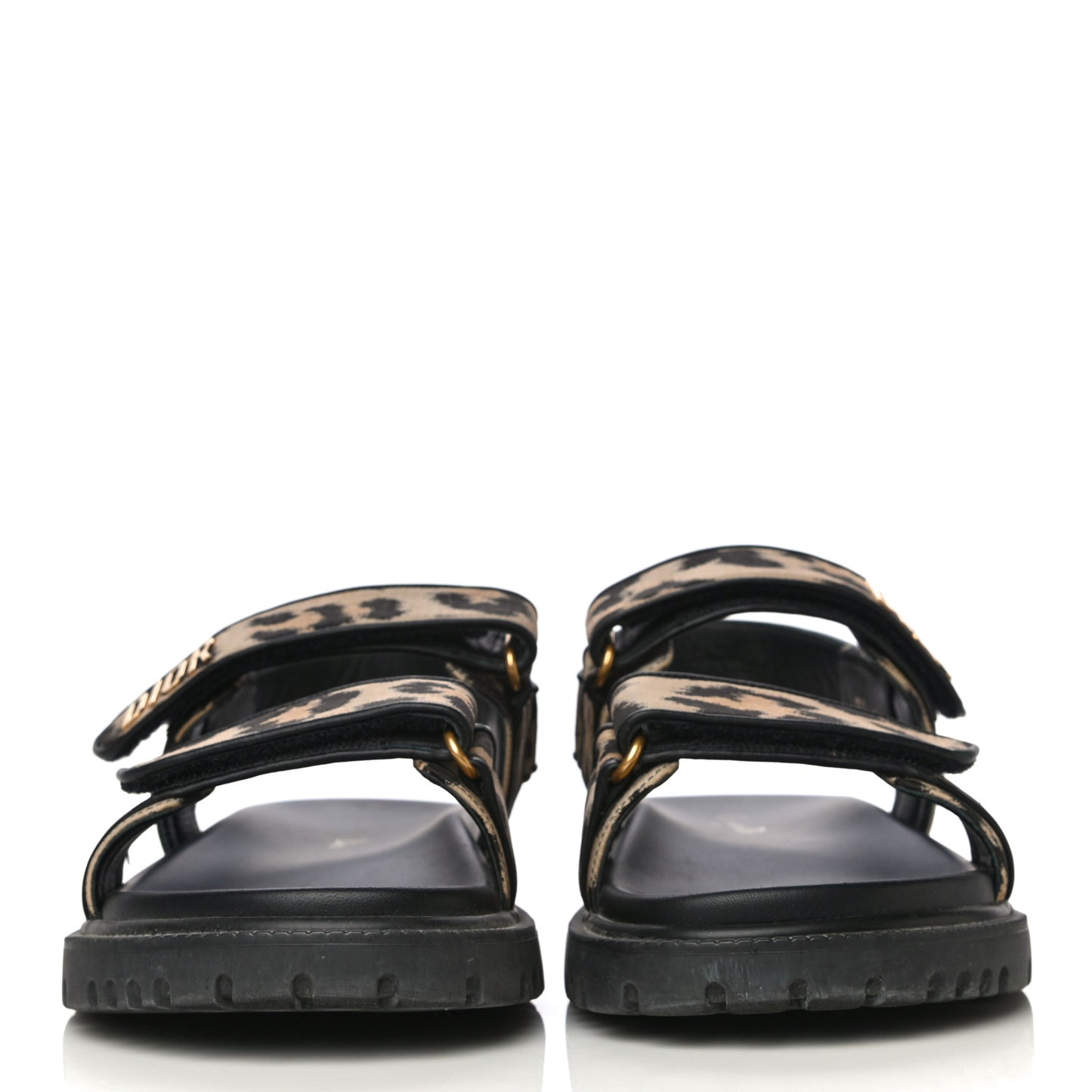 Technical Fabric Mizza Print DiorAct Sandals 41 Beige Multicolor