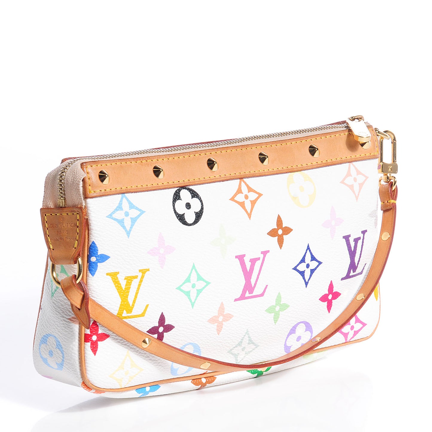 Monogram Multicolor Pochette Accessories White