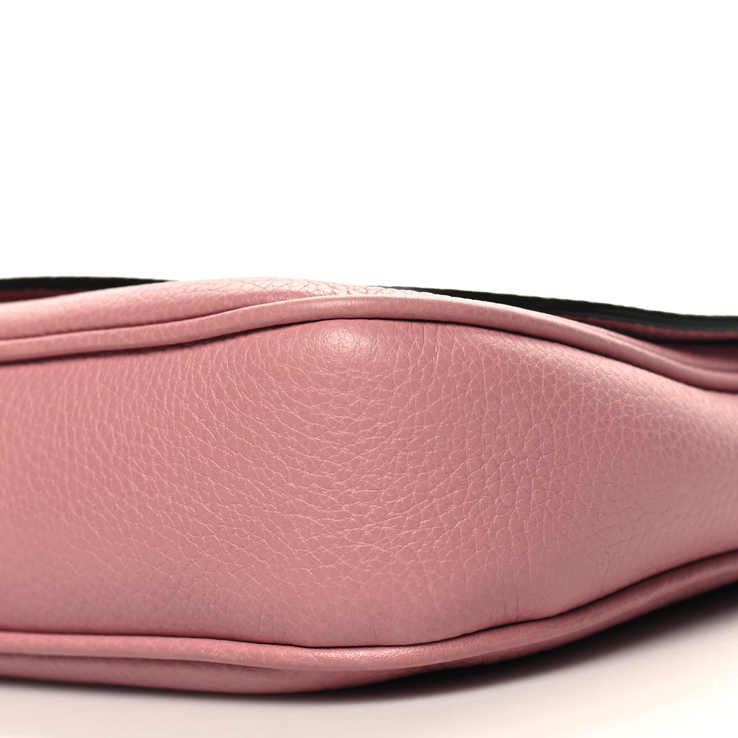 Pebbled Calfskin Medium Soho Flap Crossbody Pink
