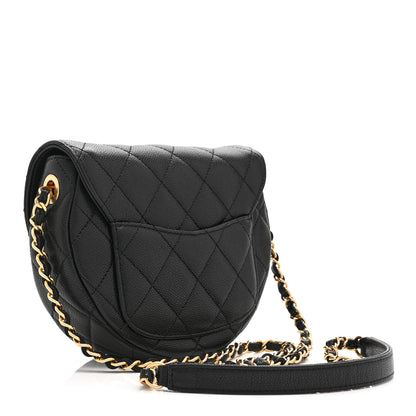 Chanel Caviar Quilted Mini Messenger Flap Black 3 of 10