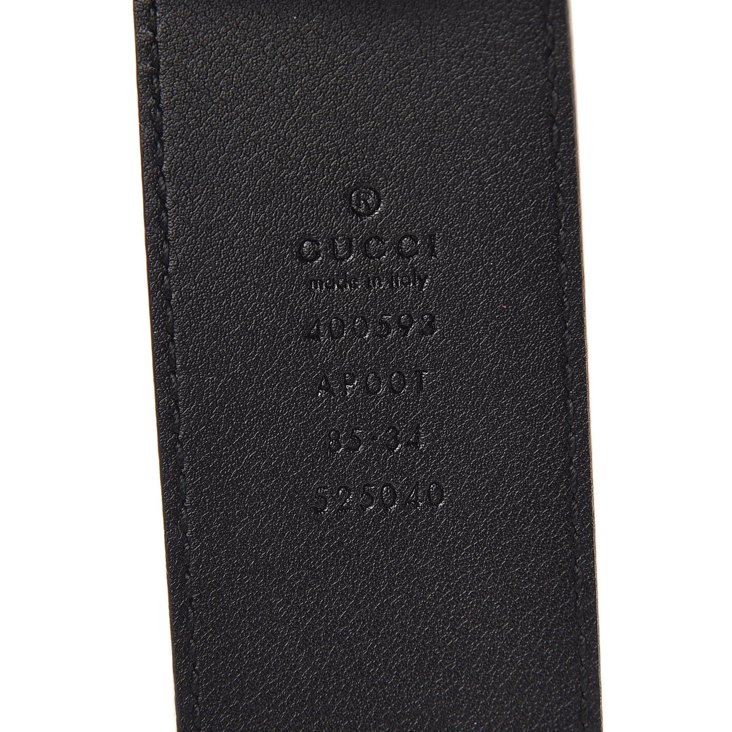 Gucci Calfskin Double G 40mm Belt 85 34 Black 4 of 7