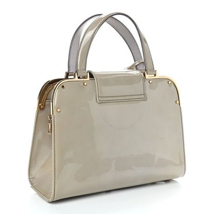 Saint Laurent Patent Small Uptown Light Grey 3 of 11