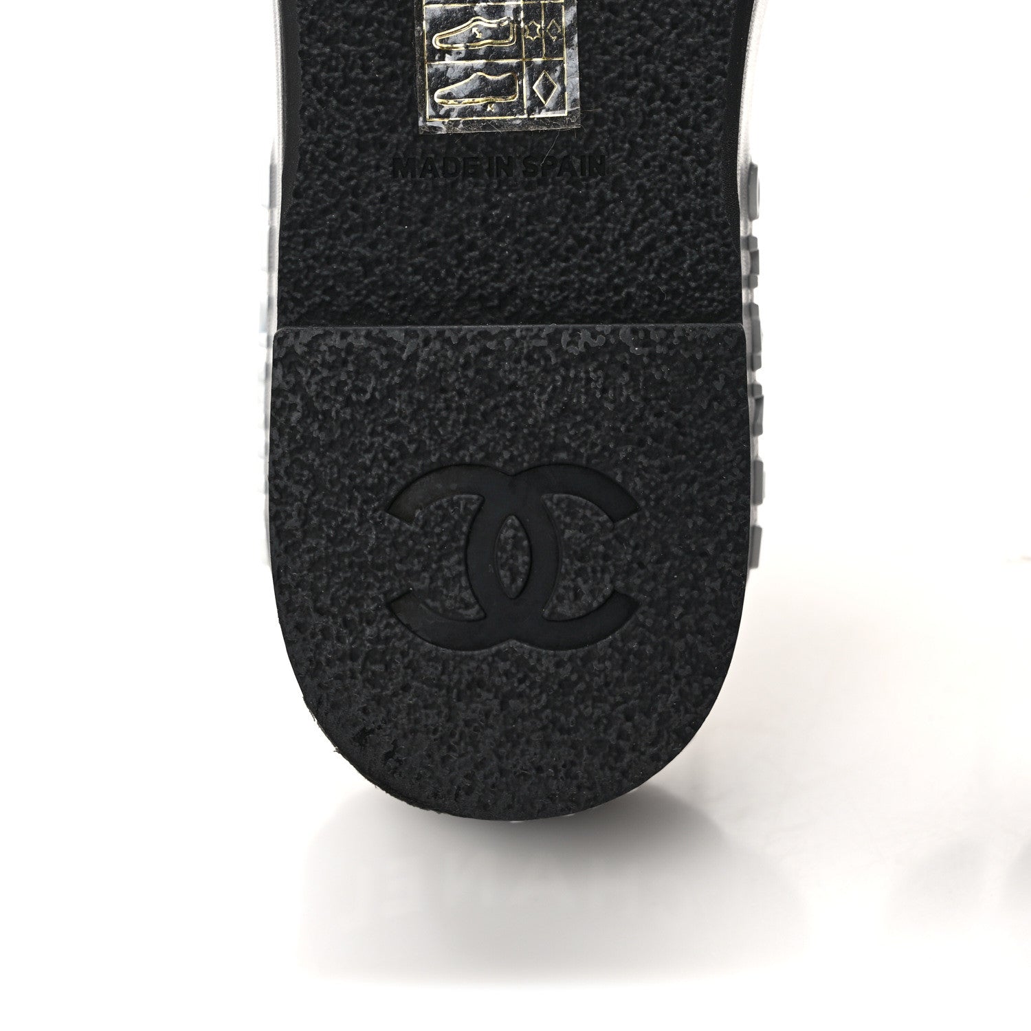 Chanel Lambskin Quilted CC Espadrille Slip On Sandals 37 Black 6 of 10