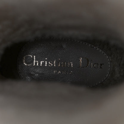 Christian Dior Calfskin Shearling D-Furious Boots 37 Black 14 of 20