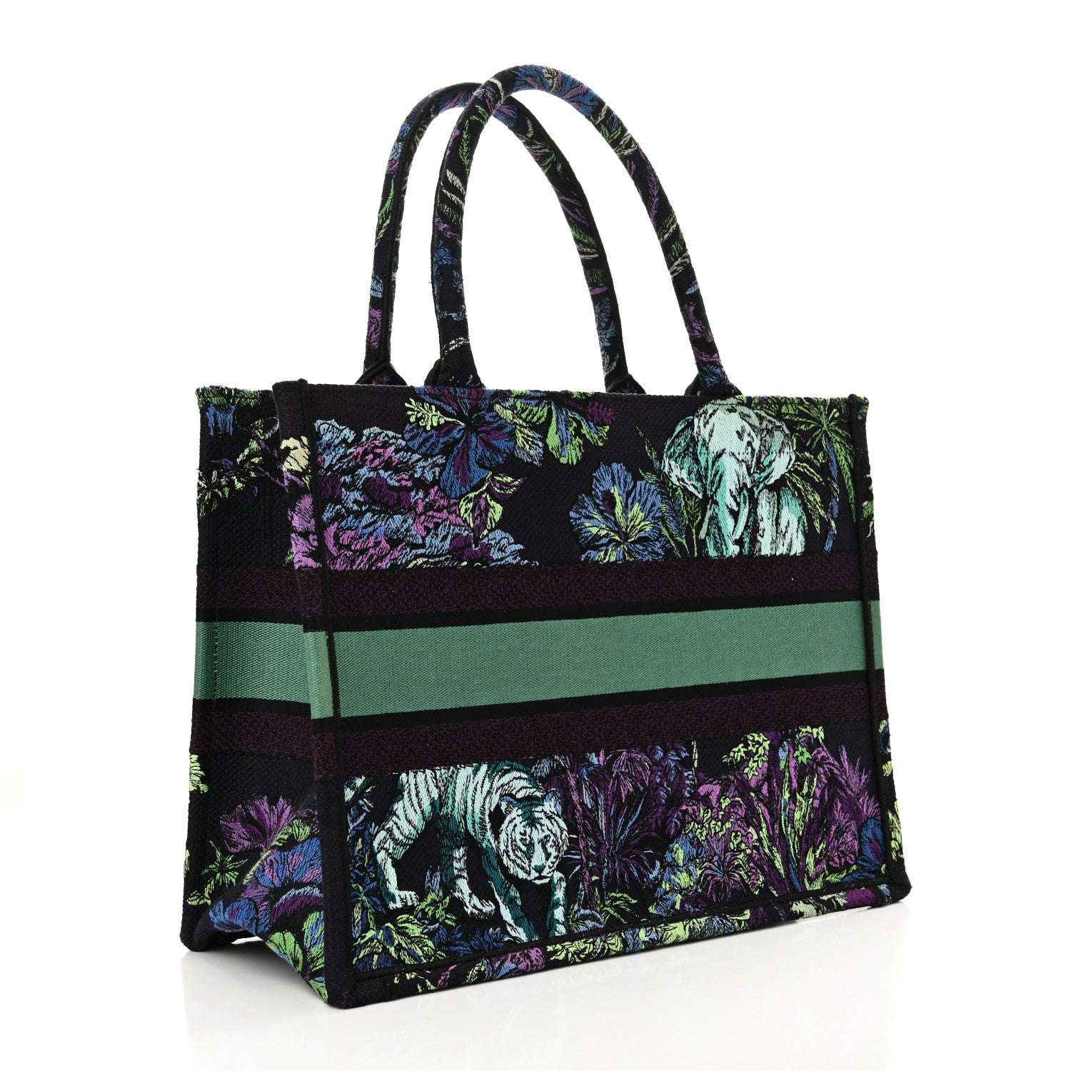 Christian Dior Canvas Embroidered Medium Toile de Jouy Voyage Book