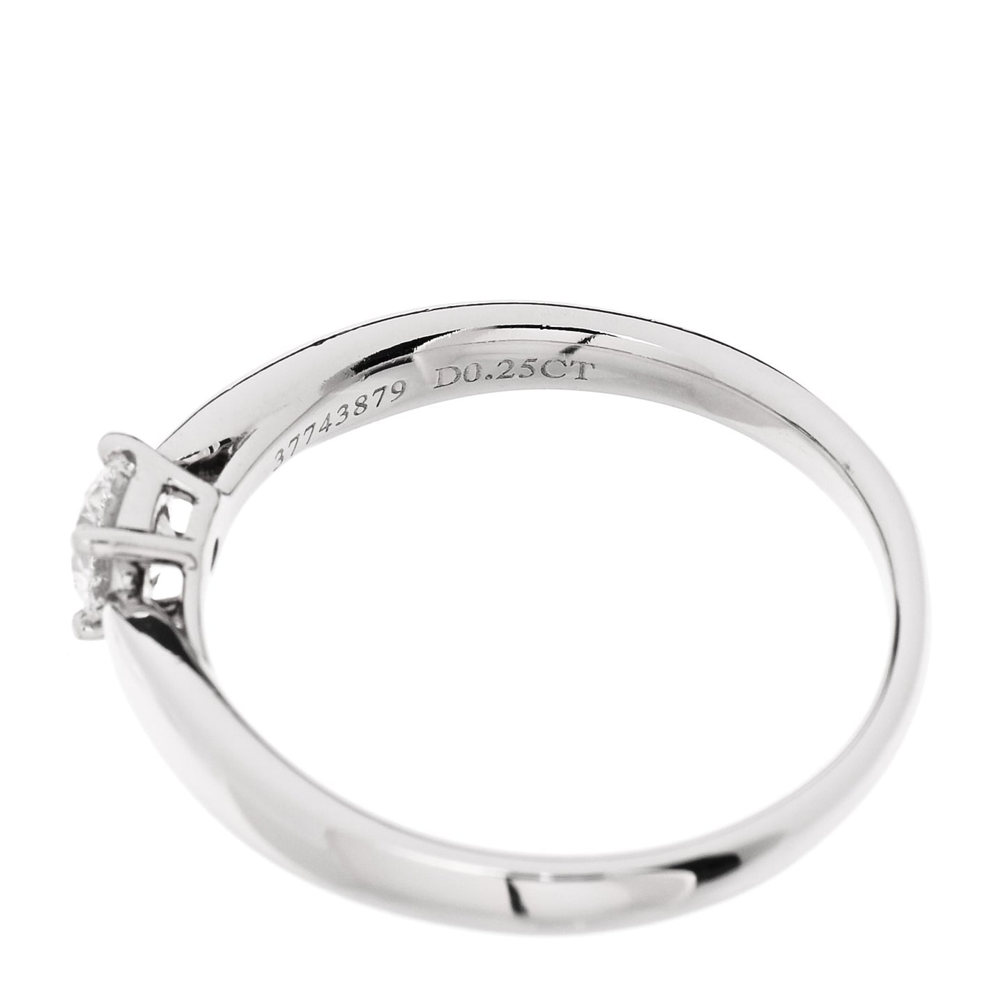 Platinum Diamond .25ct Harmony Solitaire Engagement Ring 50 5.5