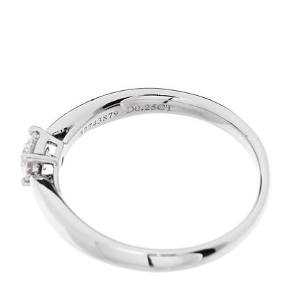 Tiffany Platinum Diamond .25ct Harmony Solitaire Engagement Ring 50 5.5 6 of 6