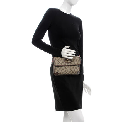 Gucci GG Supreme Monogram Neo Vintage Web Belt Bag Brown 2 of 11