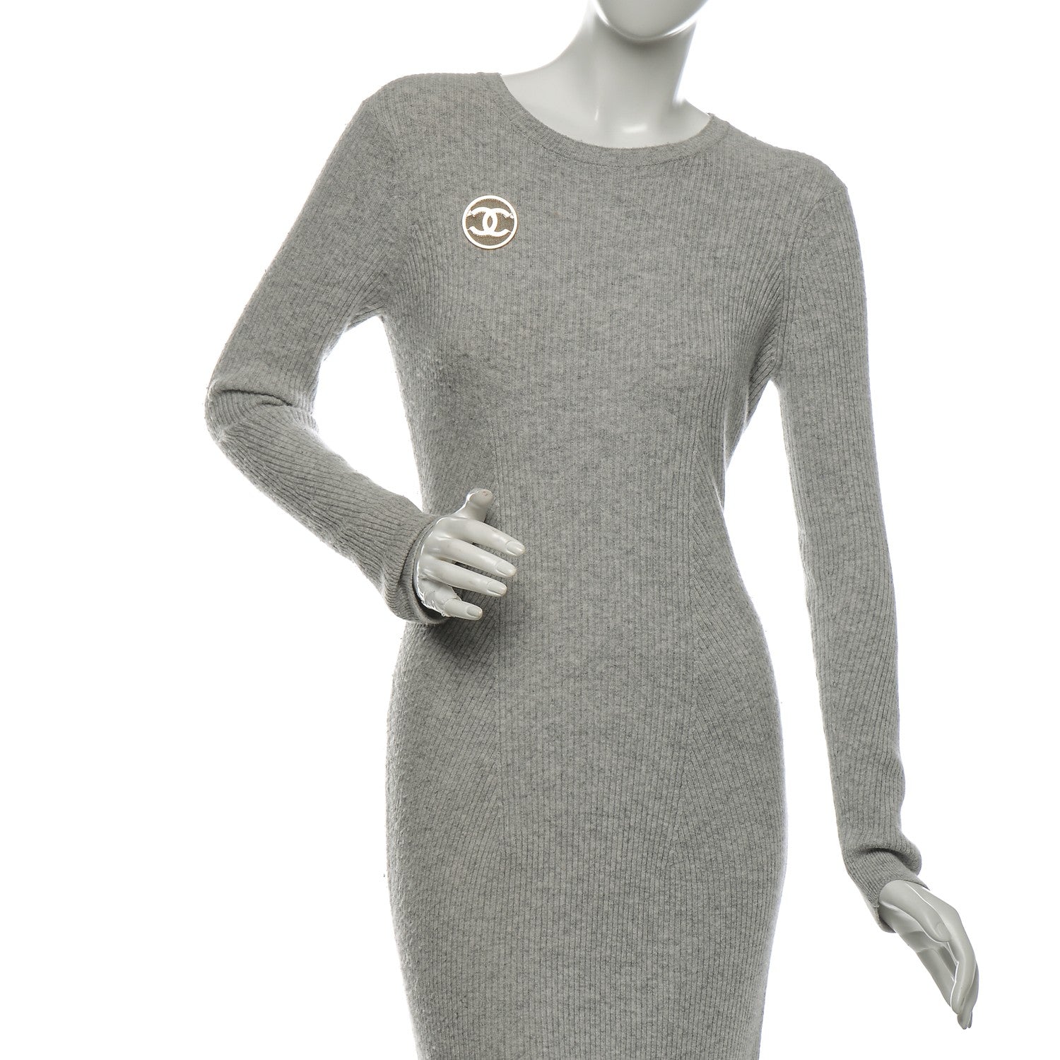 Chanel Mesh Circle CC Brooch Gold 2 of 4