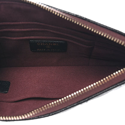 Chanel Caviar Quilted Small Zipped Pouch Black 5 of 9