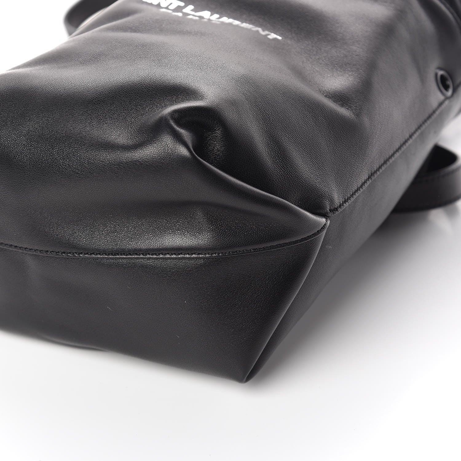 Saint Laurent Lambskin Small Teddy Bucket Bag Black 9 of 11