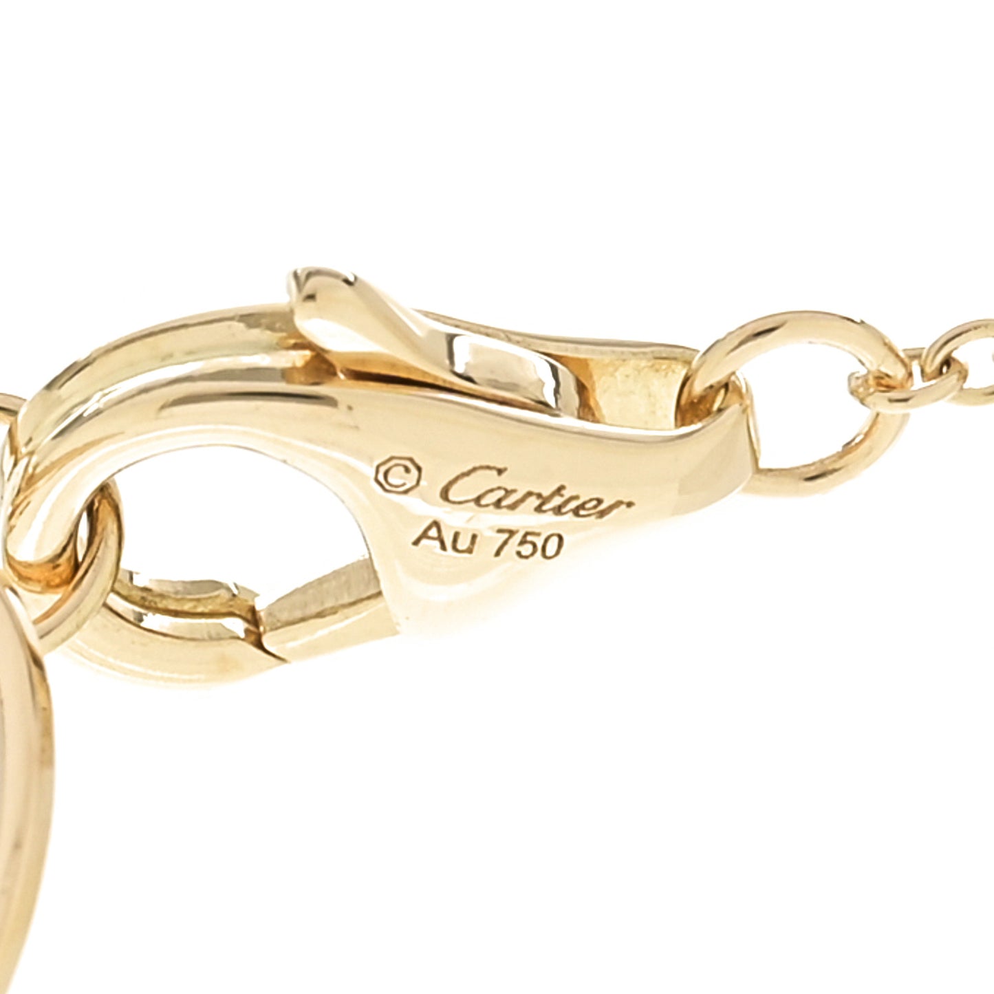 18K Yellow Gold Cube Chain Necklace