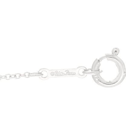 Tiffany Sterling Silver Diamond Paloma Picasso Loving Heart Necklace 5 of 6