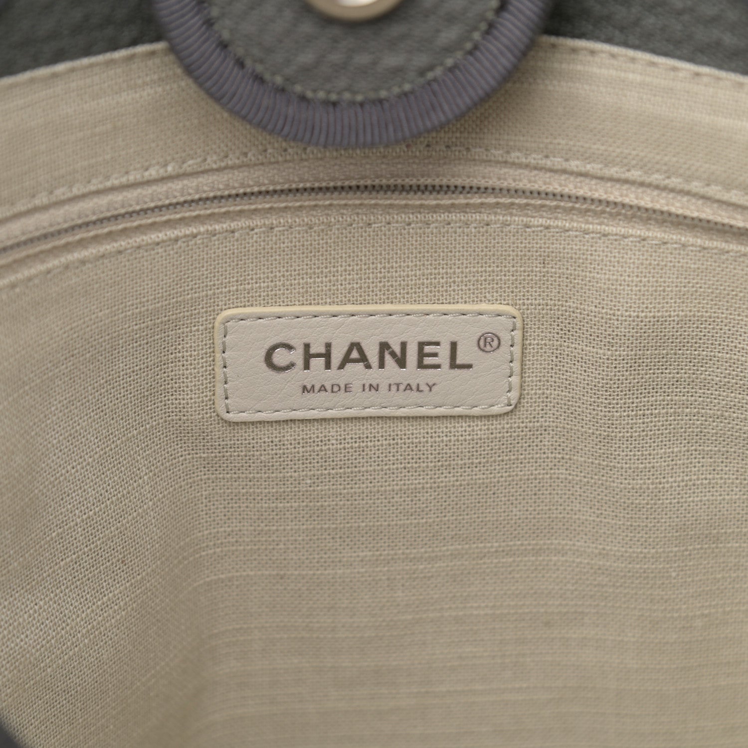 Chanel Mixed Fibers Small Deauville Tote Grey 7 of 11