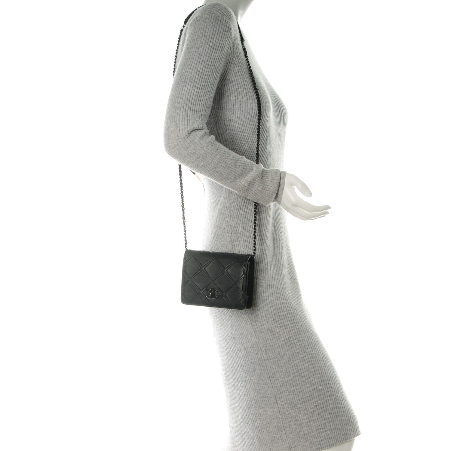 Chanel Calfskin Mini Propeller Flap Black 2 of 8