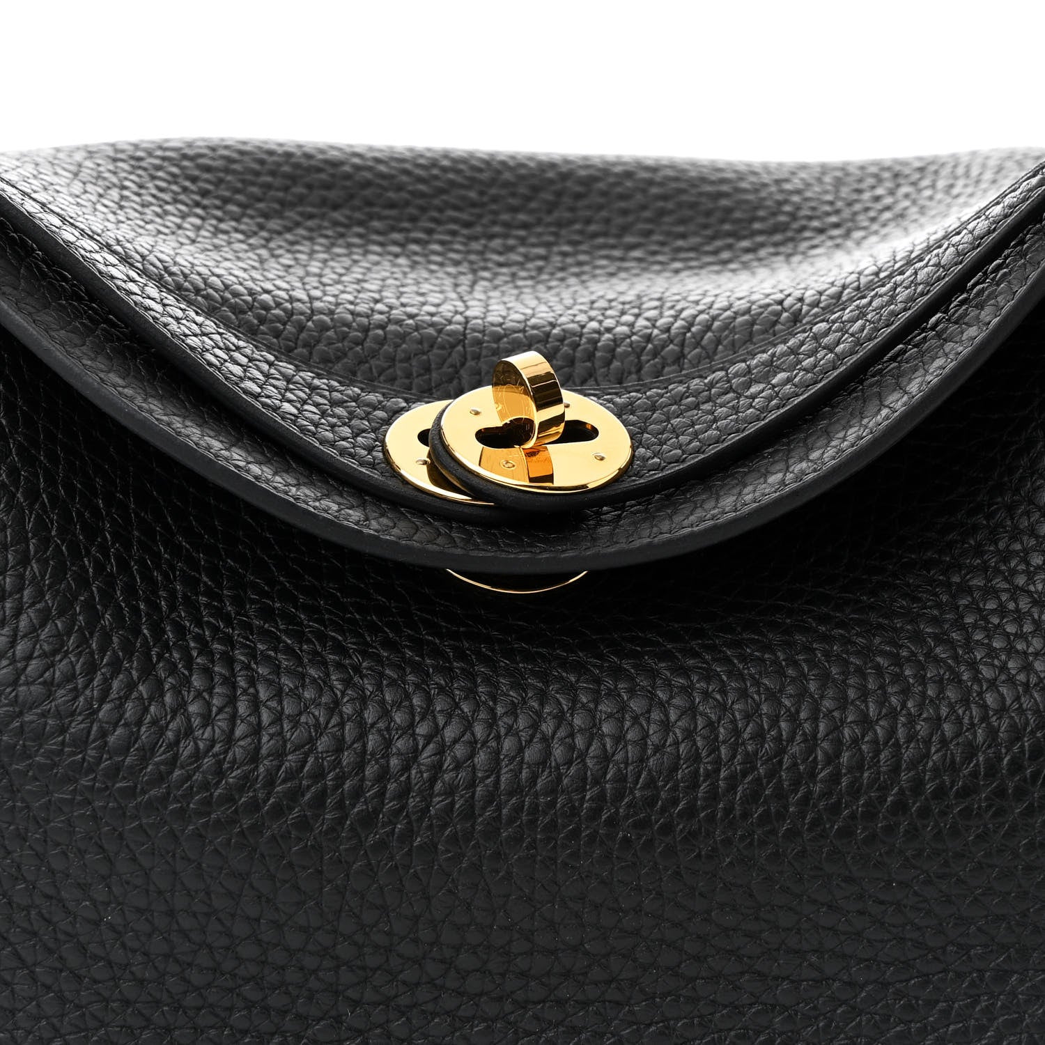 Hermes Taurillon Clemence Lindy 26 Black 8 of 10