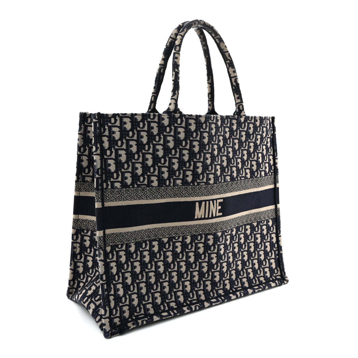 Oblique Large Book Tote Blue Multicolor