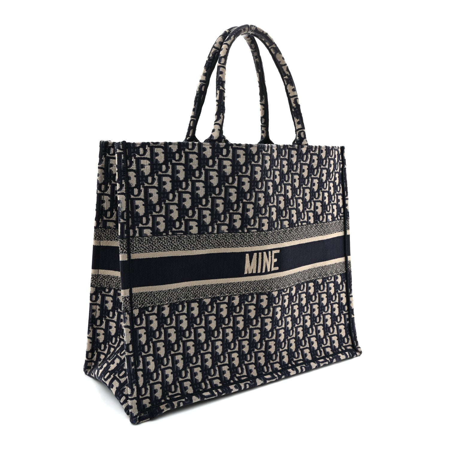 Christian Dior Oblique Large Book Tote Blue Multicolor 3 of 11