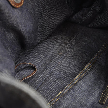 Miu Miu Denim and Leather Satchel 7 of 9