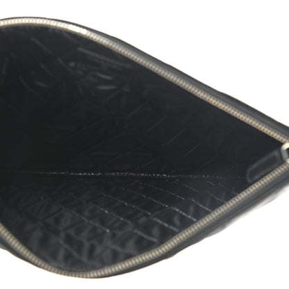 Chanel Lambskin Quilted Large Cosmetic Case Black 5 of 7