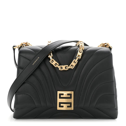 Givenchy Soft Calfskin 4G Quilted Medium Shoulder Bag Black 1 of 13