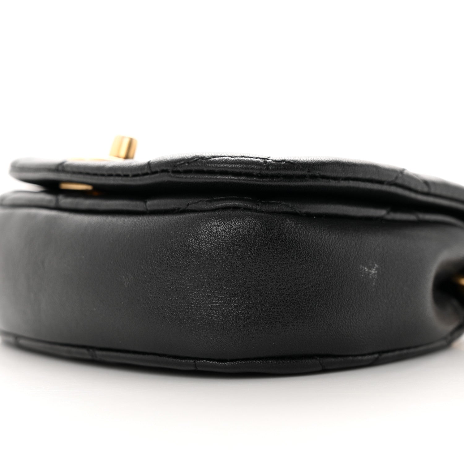 Chanel Calfskin Quilted Mini Coco Mail Clutch with Chain Black 11 of 16