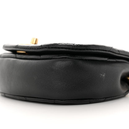 Chanel Calfskin Quilted Mini Coco Mail Clutch with Chain Black 11 of 16