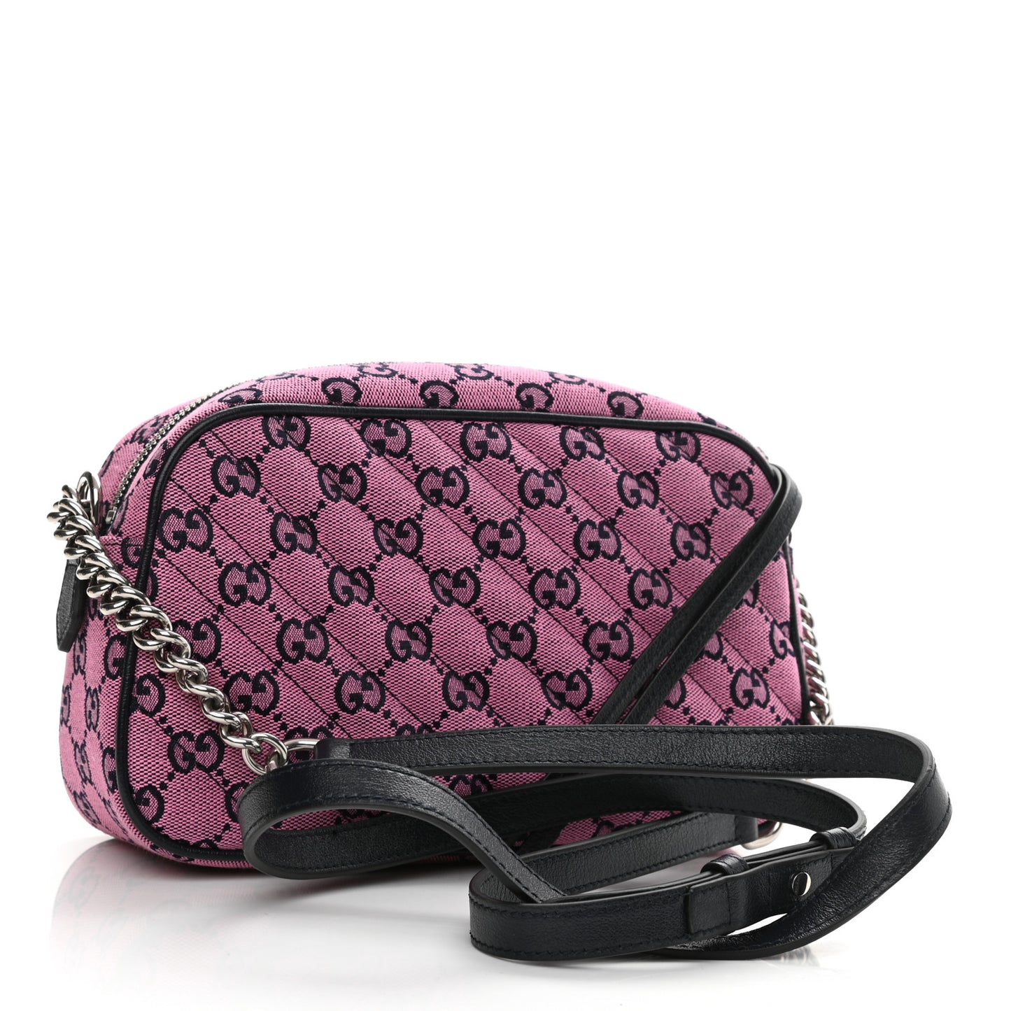 Monogram Multicolor Matelasse Diagonal Floral Embroidered Small GG Marmont Chain Shoulder Bag Pink Blue Ivory Green Lilac